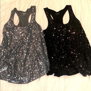 A Set of 2 Express Sequin Tops!!